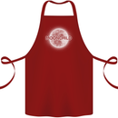 Moonchild Cancer Zodiac Cotton Apron 100% Organic Maroon