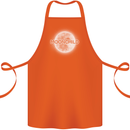 Moonchild Cancer Zodiac Cotton Apron 100% Organic Orange