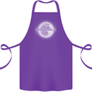 Moonchild Cancer Zodiac Cotton Apron 100% Organic Purple