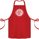 Moonchild Cancer Zodiac Cotton Apron 100% Organic Red