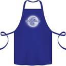 Moonchild Cancer Zodiac Cotton Apron 100% Organic Royal Blue