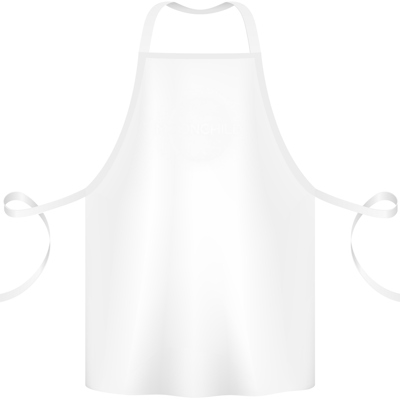 Moonchild Cancer Zodiac Cotton Apron 100% Organic White