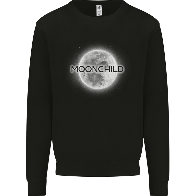 Moonchild Cancer Zodiac Kids Sweatshirt Jumper Black