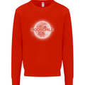 Moonchild Cancer Zodiac Kids Sweatshirt Jumper Bright Red