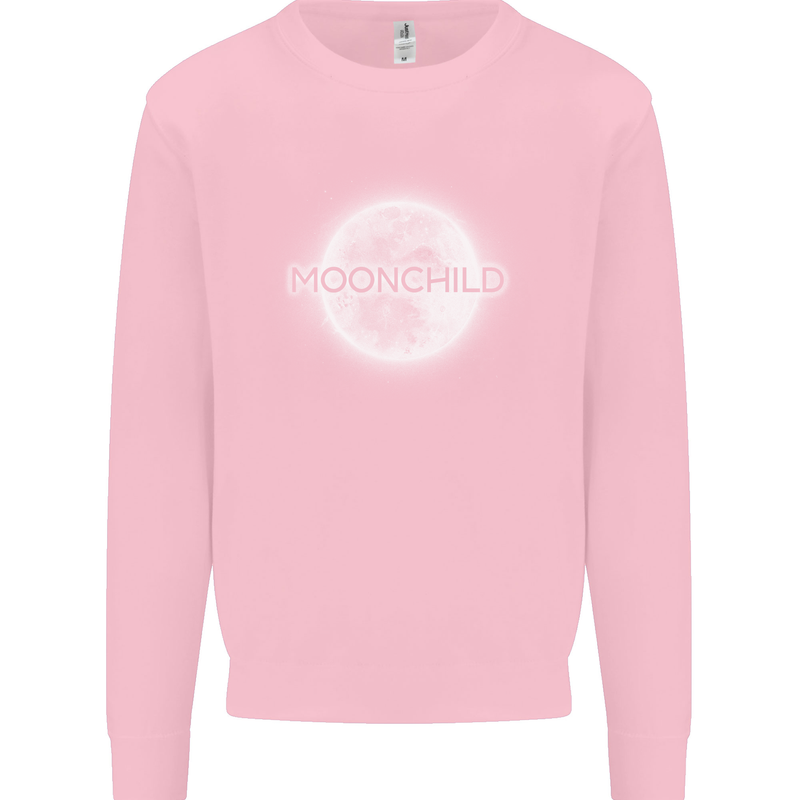 Moonchild Cancer Zodiac Kids Sweatshirt Jumper Light Pink