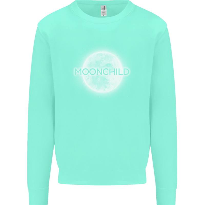 Moonchild Cancer Zodiac Kids Sweatshirt Jumper Peppermint
