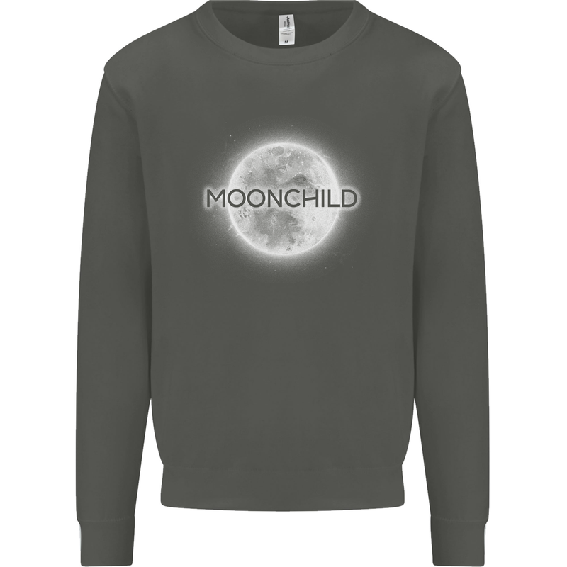 Moonchild Cancer Zodiac Kids Sweatshirt Jumper Storm Grey