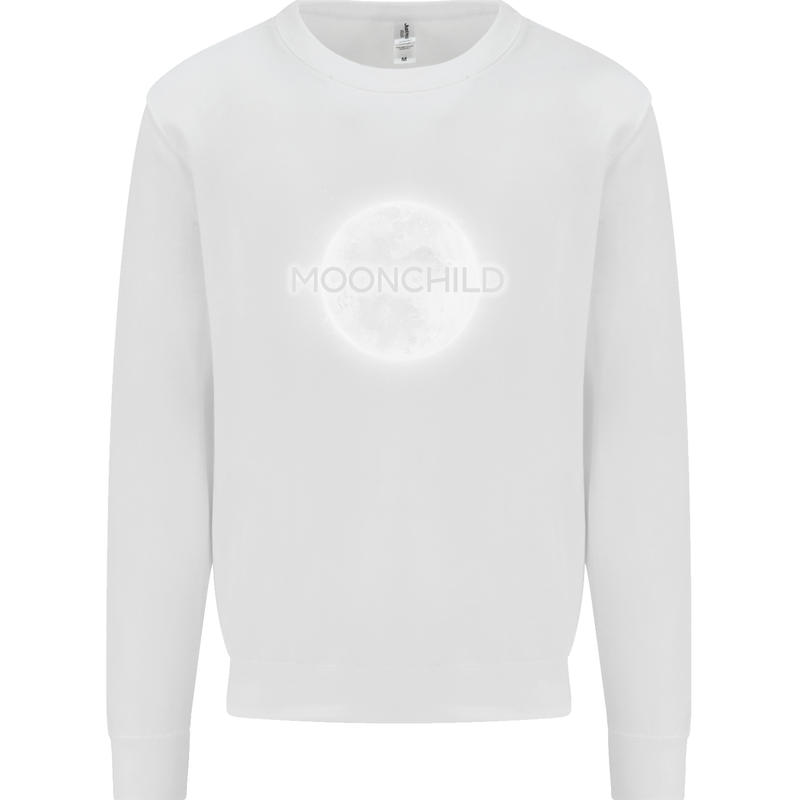 Moonchild Cancer Zodiac Kids Sweatshirt Jumper White