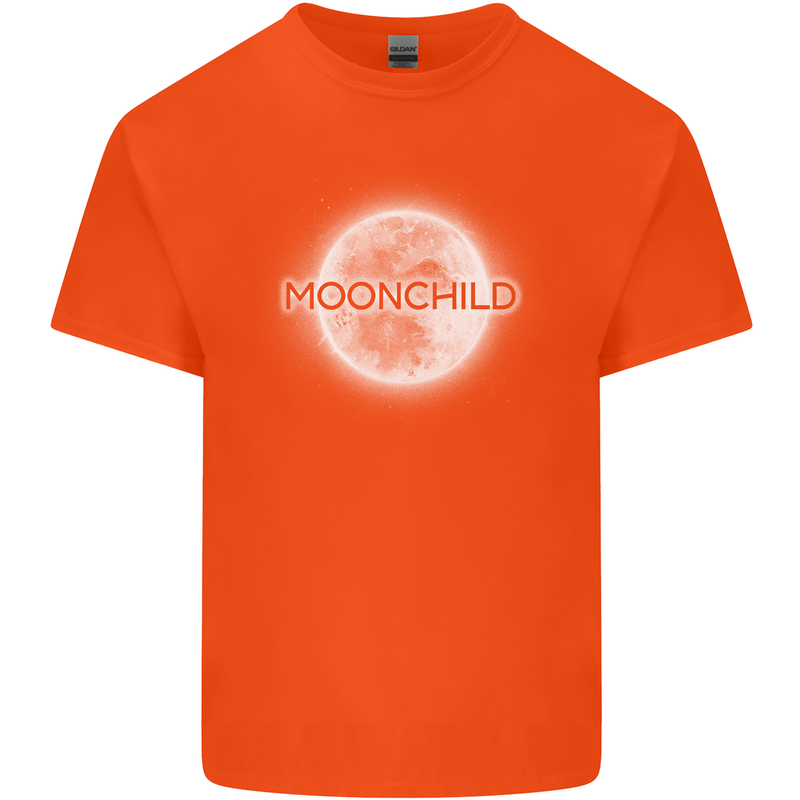Moonchild Cancer Zodiac Kids T-Shirt Childrens Orange