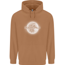 Moonchild Cancer Zodiac Mens 80% Cotton Hoodie Caramel Latte
