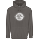 Moonchild Cancer Zodiac Mens 80% Cotton Hoodie Charcoal