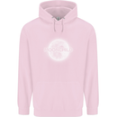 Moonchild Cancer Zodiac Mens 80% Cotton Hoodie Light Pink