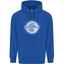 Moonchild Cancer Zodiac Mens 80% Cotton Hoodie Royal Blue