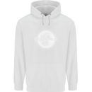 Moonchild Cancer Zodiac Mens 80% Cotton Hoodie White