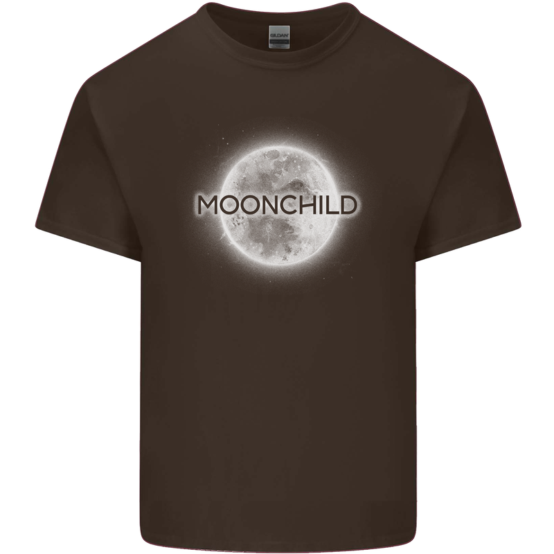 Moonchild Cancer Zodiac Mens Cotton T-Shirt Tee Top Dark Chocolate