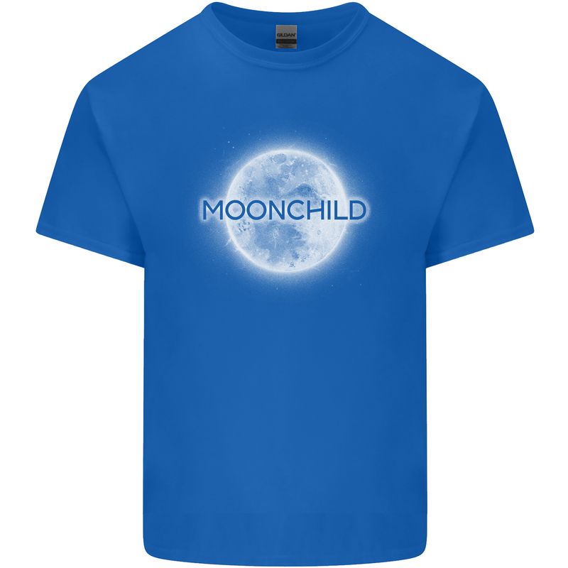 Moonchild Cancer Zodiac Mens Cotton T-Shirt Tee Top Royal Blue