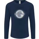 Moonchild Cancer Zodiac Mens Long Sleeve T-Shirt Navy Blue