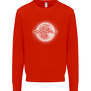 Moonchild Cancer Zodiac Mens Sweatshirt Jumper Bright Red