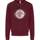 Moonchild Cancer Zodiac Mens Sweatshirt Jumper Maroon