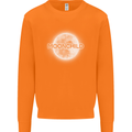 Moonchild Cancer Zodiac Mens Sweatshirt Jumper Orange