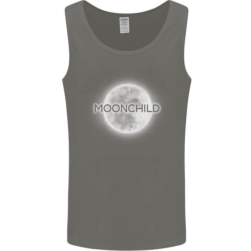Moonchild Cancer Zodiac Mens Vest Tank Top Charcoal