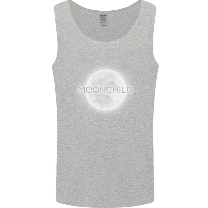 Moonchild Cancer Zodiac Mens Vest Tank Top Sports Grey
