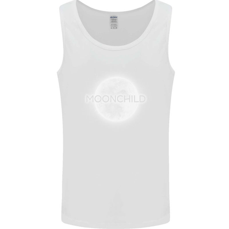 Moonchild Cancer Zodiac Mens Vest Tank Top White
