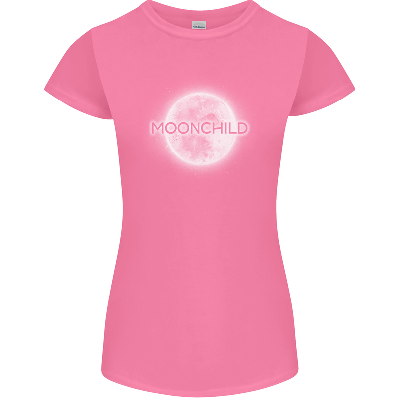 Moonchild Cancer Zodiac Womens Petite Cut T-Shirt Azalea