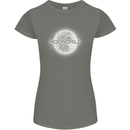 Moonchild Cancer Zodiac Womens Petite Cut T-Shirt Charcoal