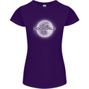 Moonchild Cancer Zodiac Womens Petite Cut T-Shirt Purple