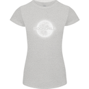 Moonchild Cancer Zodiac Womens Petite Cut T-Shirt Sports Grey