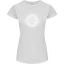 Moonchild Cancer Zodiac Womens Petite Cut T-Shirt White