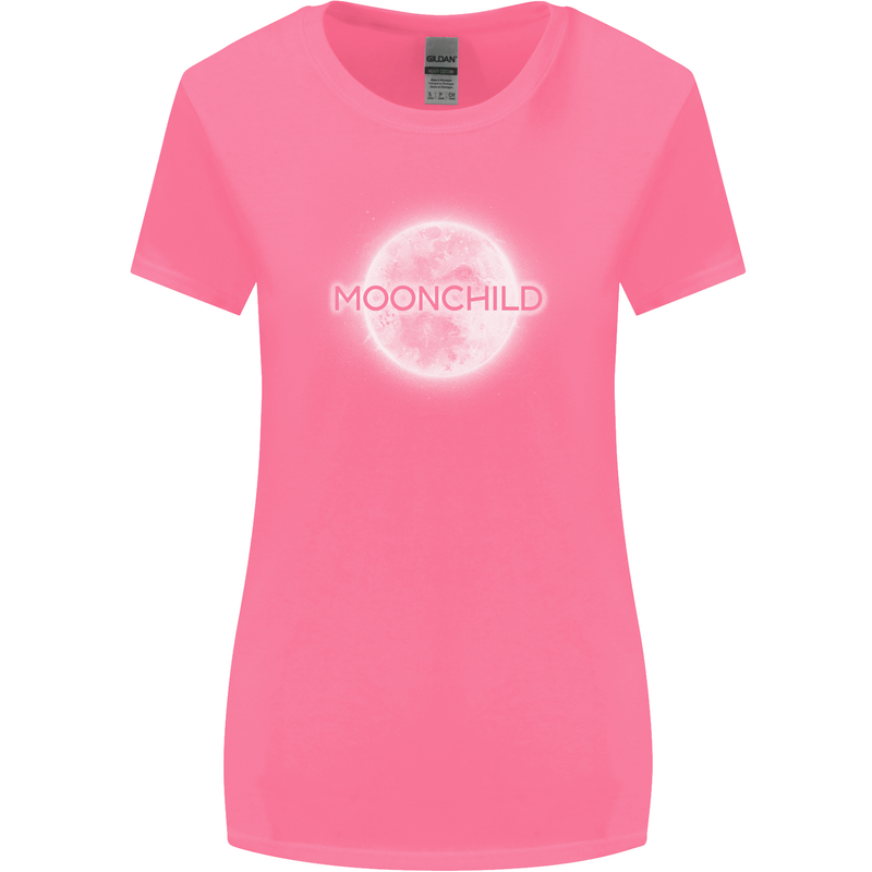 Moonchild Cancer Zodiac Womens Wider Cut T-Shirt Azalea