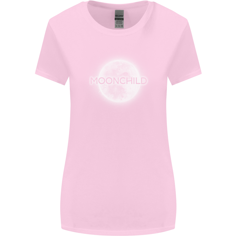 Moonchild Cancer Zodiac Womens Wider Cut T-Shirt Light Pink