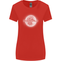 Moonchild Cancer Zodiac Womens Wider Cut T-Shirt Red