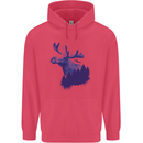 Moose Forest Ecology Environment Childrens Kids Hoodie Heliconia