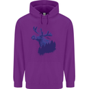 Moose Forest Ecology Environment Childrens Kids Hoodie Purple