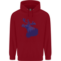 Moose Forest Ecology Environment Childrens Kids Hoodie Red