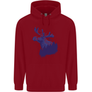 Moose Forest Ecology Environment Childrens Kids Hoodie Red