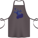Moose Forest Ecology Environment Cotton Apron 100% Organic Dark Grey