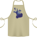 Moose Forest Ecology Environment Cotton Apron 100% Organic Khaki