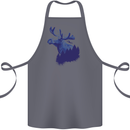 Moose Forest Ecology Environment Cotton Apron 100% Organic Steel