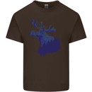 Moose Forest Ecology Environment Kids T-Shirt Childrens Chocolate