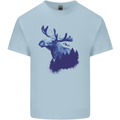 Moose Forest Ecology Environment Kids T-Shirt Childrens Light Blue