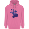 Moose Forest Ecology Environment Mens 80% Cotton Hoodie Azelea
