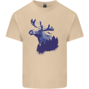 Moose Forest Ecology Environment Mens Cotton T-Shirt Tee Top Sand