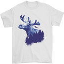 Moose Forest Ecology Environment Mens T-Shirt Cotton Gildan White