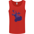 Moose Forest Ecology Environment Mens Vest Tank Top Red