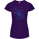 Moose Forest Ecology Environment Womens Petite Cut T-Shirt Purple