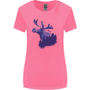 Moose Forest Ecology Environment Womens Wider Cut T-Shirt Azalea